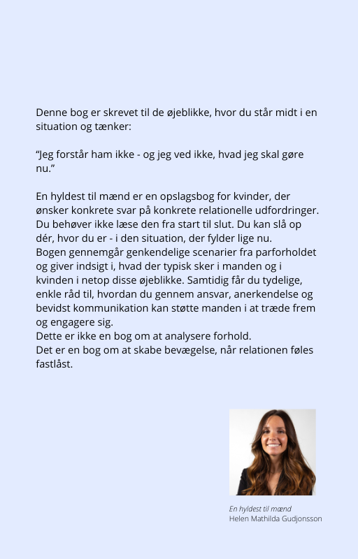 E-bog: En hyldest til mænd - sådan hjælper du din mand til at blive din drømmemand igen.